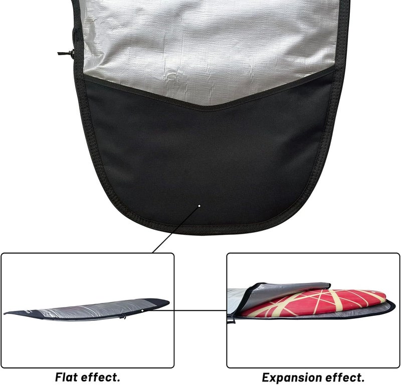 UP SURF Surfboard bag, Daylight Bags for Fun and short boards, Size 5’4”,5’8”,6’0",6'4",6'8" Surfboard cover for Storage and Transport Surfboard - Image 4
